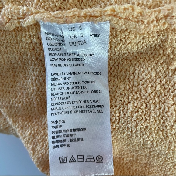 New! Free People FP Beach Gold Poppy Sweater Cover- Up Mini Dress 20721 - Picture 10 of 11